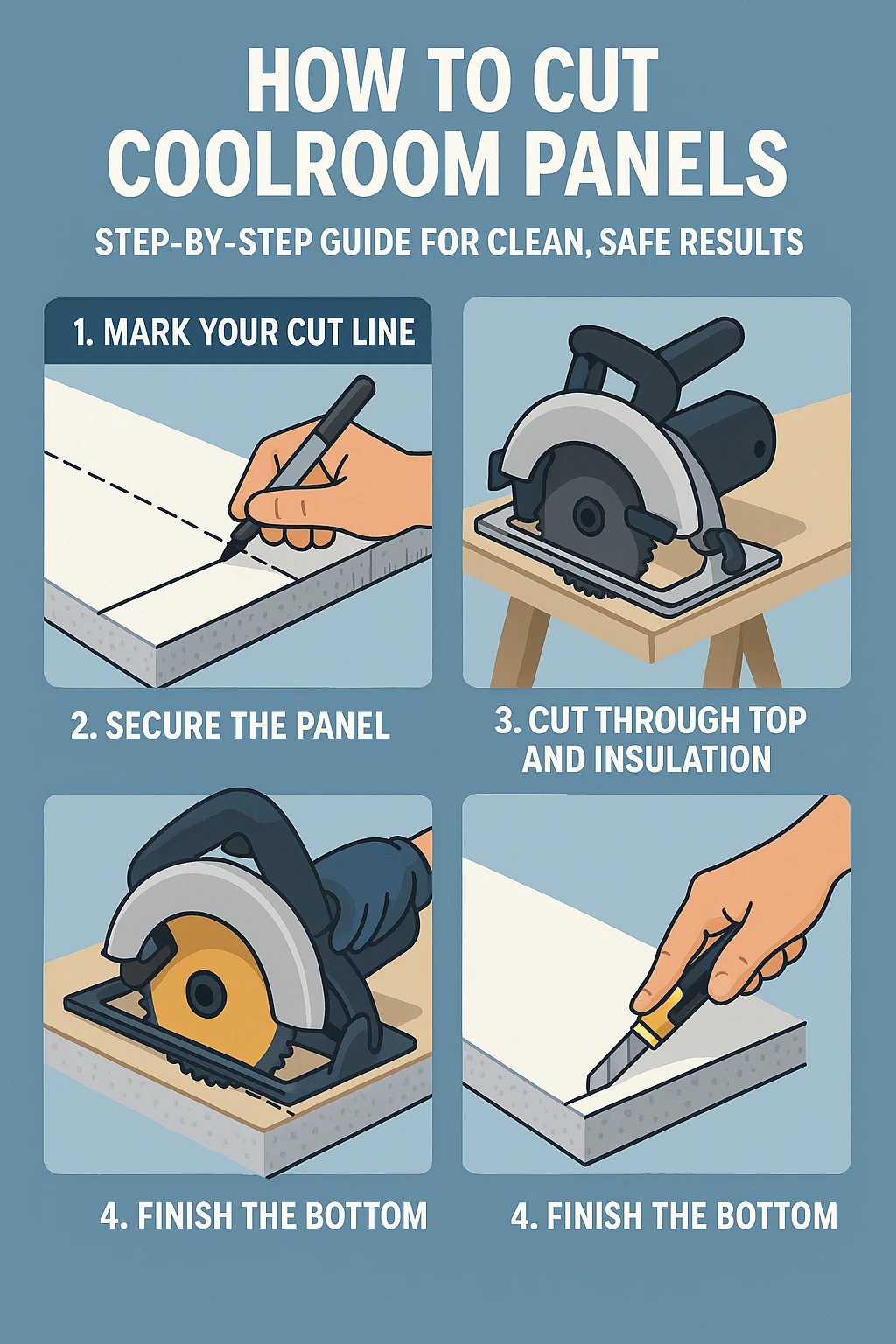 Cutting tools used for insulated metal panels