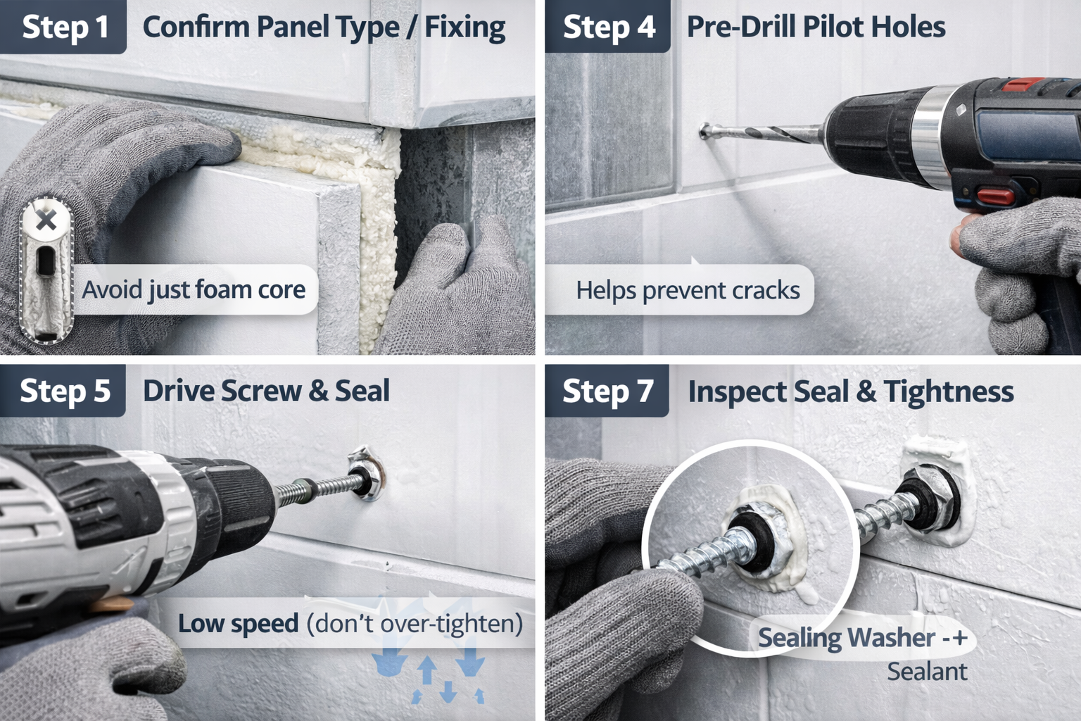 Sealing techniques to maintain insulation efficiency in panel joints and penetrations