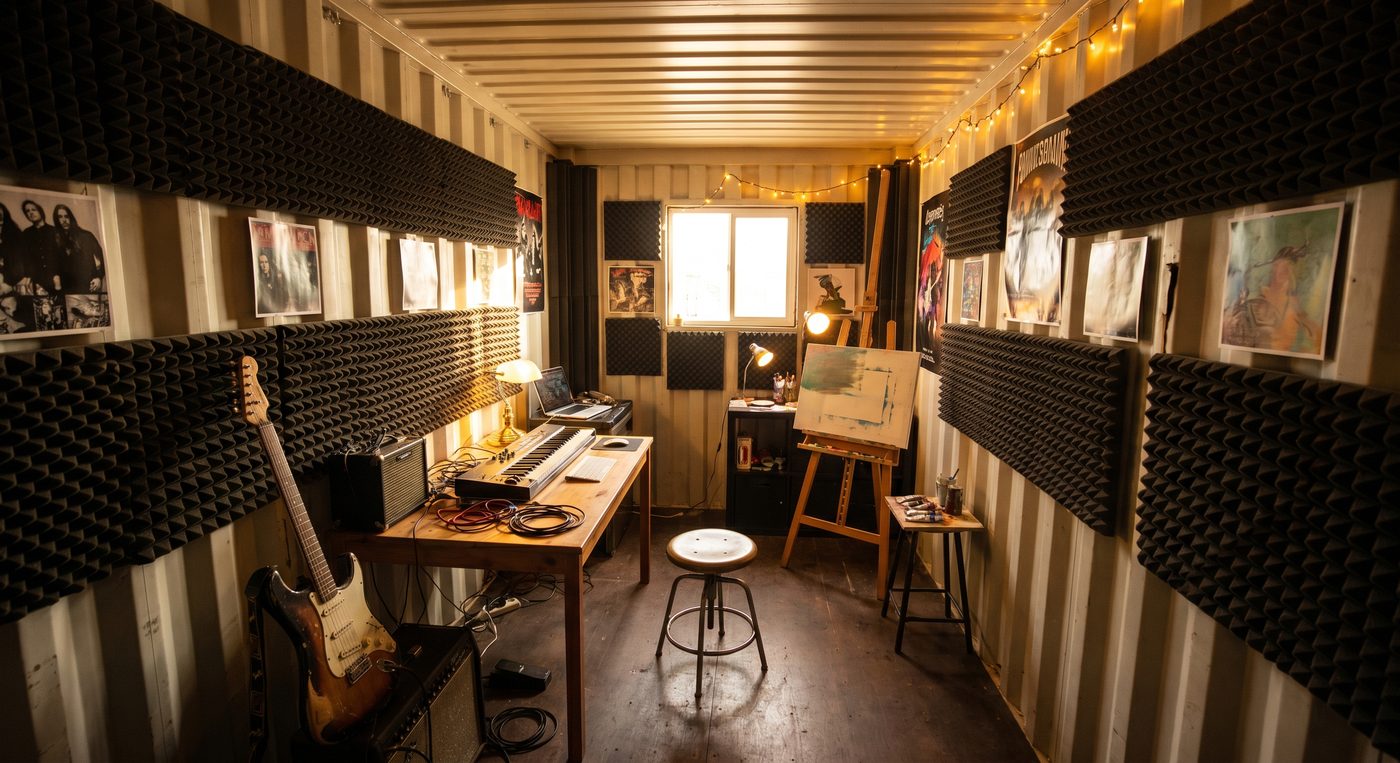 Art and music studio prefab modular room Adelaide - Cool Room Master