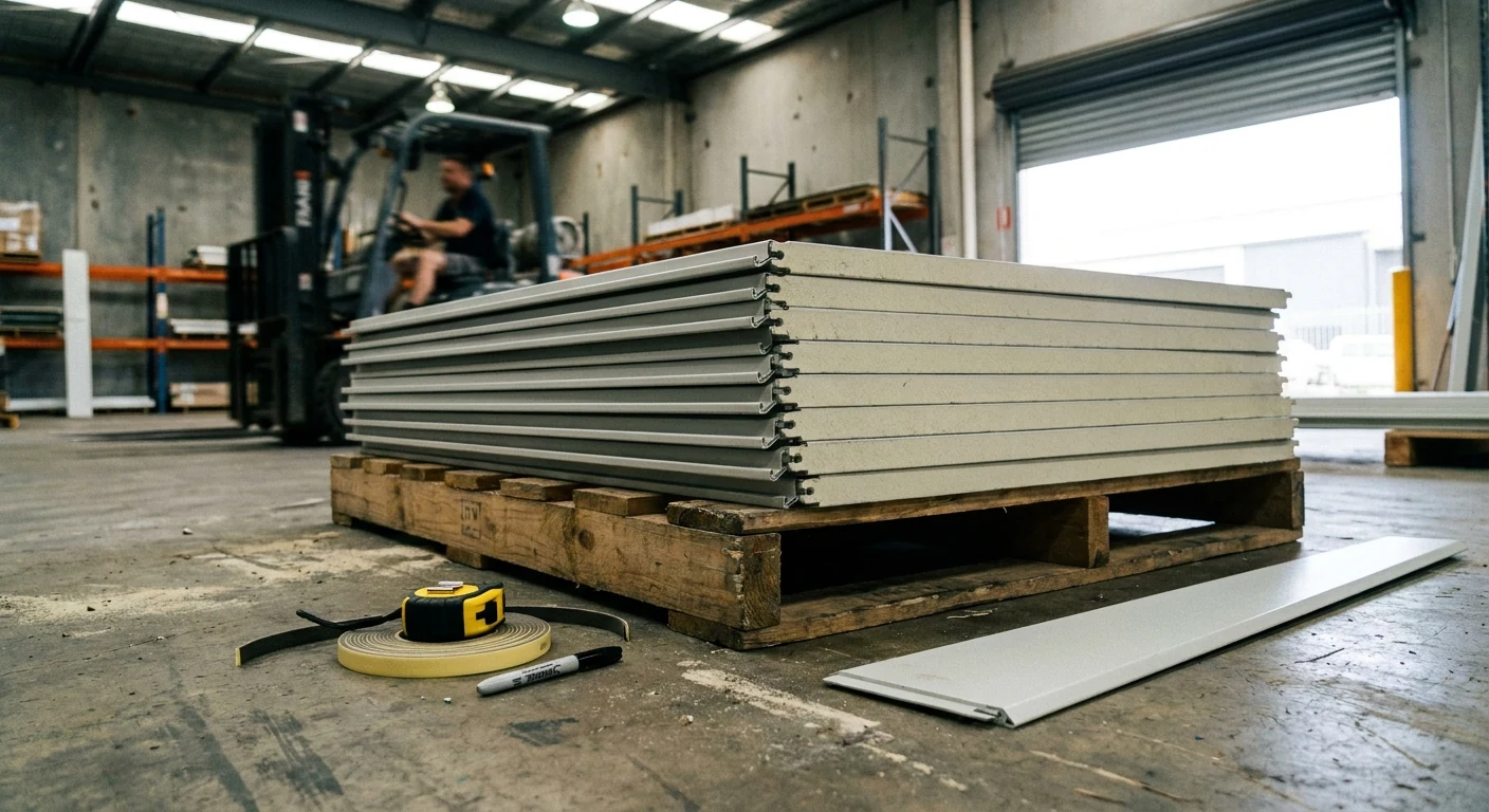 Cool room panel prices Adelaide — EPS Z-lock stock at Cool Room Master warehouse