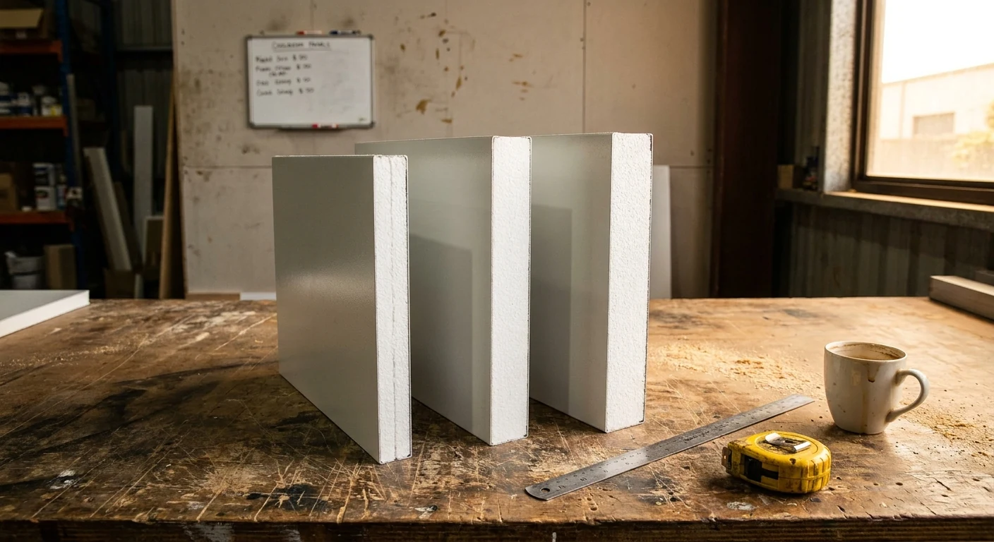 Cool room panel thickness comparison — 35mm 50mm 75mm EPS coolroom panels Adelaide