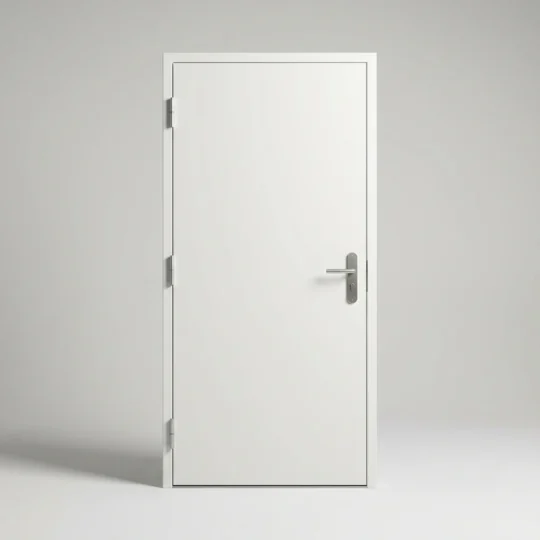 Container House Single Entry Door 970x2040mm - white steel single door
